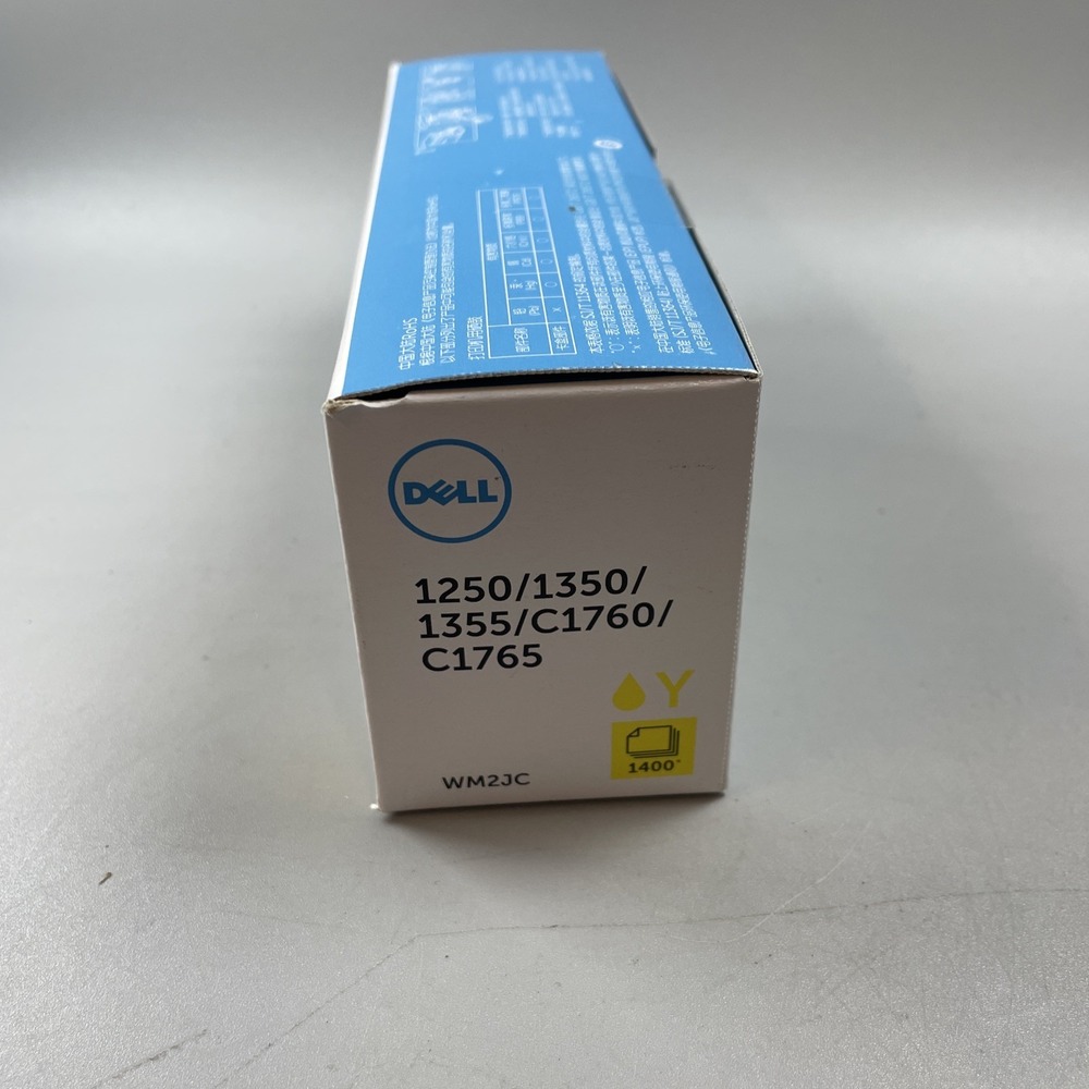 Genuine Dell WM2JC Yellow Toner 1400 Page 1250 1350 1355 C1760 C1765 OEM